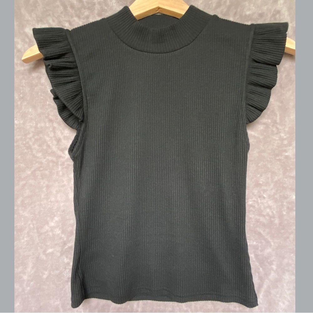 🎉Storia Fitted Blouse, Size Women's Large, Black